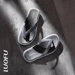 LUOFU Men's New Flip Flops Summer Outdoor Anti Slip Fashion Simple Thick Bottom Holiday Slippers Sandals