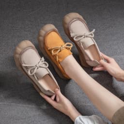 AIYUQI Women's Sneakers Genuine Leather 2026 New Non-Slip Women German Training Shoes Large Size Lace-Up Female Loafers