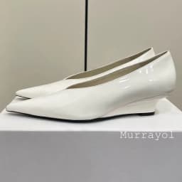 Pointed Toe Genuine Leather Wedges Single Shoes Women Shallow Mouth Solid Color Sandals Spring Summer Party Dress Shoes Pumps
