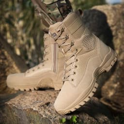 Men High-top Hiking Shoes Outdoor Shoes Non-Slip Casual Trekking Boots Hiking Boot Lace Up Hunting Tactical Trekking Sneakers