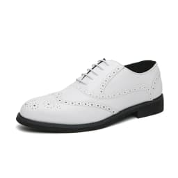 Oxfords Men Shoes Red Sole Fashion Business Casual Party Banquet Daily Retro Carved Lace-up Brogue Dress Shoes