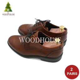 2-PACK Men's and Women's Twin Tube Adjustable Red Cedar Shoe Tree Wood Shoe Tree
