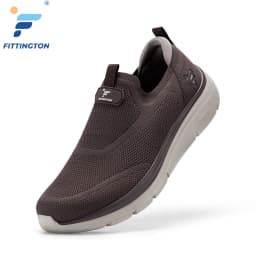 Fitington Men's Walking Shoes Extra Wide Toe Box Slip On Casual Shoes Comfortable Thick Sole Sneakers Arch Support Wide Foot