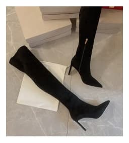 New Autumn and Winter New Over Knee Elastic Boots Women's High Heeled Pointed Knee Boots Slim And Versatile Boots