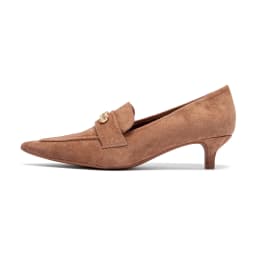 Women's Pointed Toe Leather Shoes Low Heel Casual Shoes Spring and Autumn Fashion Trend Shoes Retro Style Brown