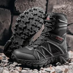 Men's Boots Thick High Quality Sports Shoes Outdoor Ankle Boots Non-slip Hiking Boots Wear-resistant Jungle Trekking Size 39-47