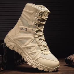 Men's Boots Thick High Quality Sports Shoes Outdoor Ankle Boots Non-slip Hiking Boots Wear-resistant Jungle Trekking Size 39-47