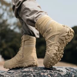 Men's Boots Thick High Quality Sports Shoes Outdoor Ankle Boots Non-slip Hiking Boots Wear-resistant Jungle Trekking Size 39-47
