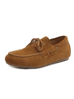 NEW 2025 Trend Women Flat Shoes Genuine Leather Spring Autumn Lady Casual Lace Up Shoes Oversizes Size Apricot Brown Women Flats
