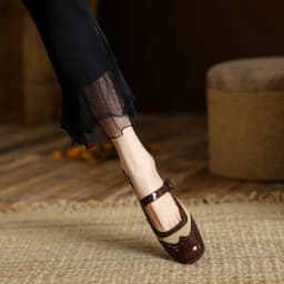 Spring/Fall Women Shoes Round Toe Chunky Heel Mary Janes Shoes Mixed Colors Women Pumps Patent Leather Shoes Classics High Heels