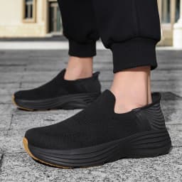 Wide Men's Slip-On Walking Shoes Lightweight Breathable Outdoor Casual Sports Running Shoes Sneakers For Swollen Feet