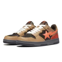 A BATHING APE Men All Black Shark BAPESTA Casual Plarfom Shoes Unisex Women Slip-Resistant Outdoor Soft Walking Sneakers