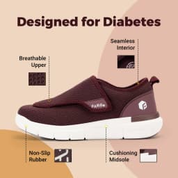 FitVille Women'S Extra Wide Diabetic Orthopedic Adjustable Walking Shoes, Elderly Footwear For Wide Feet, Swollen Feet & Foot Pain Relief