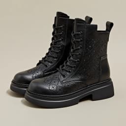 AIYUQI 2026 New Boots Female Large Size Non-slip Women's Snow Boots Genuine Leather Warm Women Ankle Boots and Short Boot