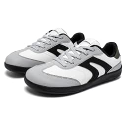 HOBIBEAR Wide Toe Shoes Unisex Artificial Leather Barefoot Sneakers Casual Retro Zero Drop Shoes for Women Men