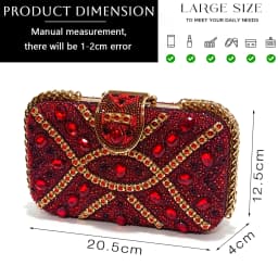 Elegant Wine Color Rhinestone & Pearl Slingback Heels with Matching Top Handle Handbag Set for Women - Formal Wedding & Prom
