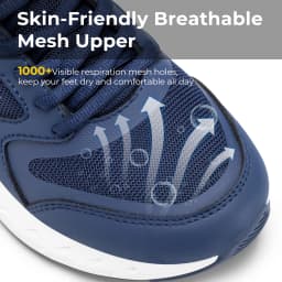 FitVille Men Walking Shoes Extra Wide Diabetic-Friendly Male Sneakers with Arch Support Cushioning Sports Running Shoes for Men