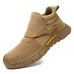 Steel Toe Work Shoes for Men Woamen Anti-Smash Anti-Puncture Blue Safety Shoes Breathable Lightweight Air Cushion Work Shoes