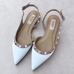 Summer Women Sandals luxury women's shoes 2026 New Leather Brand Rivets Shoes Pointed Toe Thin Flat Slippers Solid Casual Outdoo