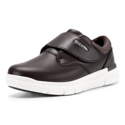 Fitville Extra Wide Men'S Shoes Leather Diabetic Walking Shoes For Elder Orthopedic Toes Swollen Feet Non-Slip With Arch Support