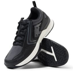 FitVille Tennis Shoes Wide Casual Sports Shoes for Men Breathable Racquetball Badminton Sneakers for All Court with Arch Support