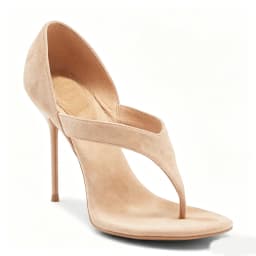 Shiny Patent Leather Cover Heels Flip Toe Sandals Sexy Pointed Toe Thin Heel Suede Custaomized New Arrivals Fashion Women Modern