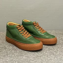 2025 New Men's Fleece Lined High Top Shoes, Retro Leather Work Boots with Chunky Sole, All-Day Comfort Winter Casual Sneakers