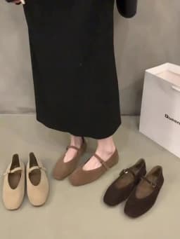 2024 Autumn Fashion Flat Ballet Shoes Women Shallow Ballet Leather Round Toe Female Ballerina Soft Moccasin Mary Janes Big Size