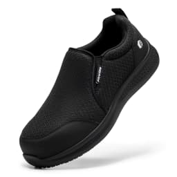 Fitville Wide Fit Mens Steel Toe Work Anti‑Smashing Anti‑Puncture Non‑Slip Safety Shoes For Construction Industrial Workplace
