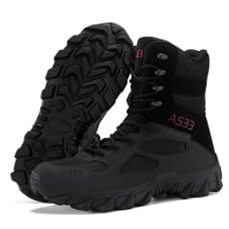 Men Tactical Boot Outdoor Ultrallight Safety Waterproof Breathable Lace Up Male Hunting Boots Army Boots Anti-Slip High Quality
