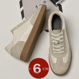 Man Vintage Elevator Shoes Height Increase Insole 6cm Taller Lift Sneakers Shoes Men Leisure Fashion Sports Casual Shoes