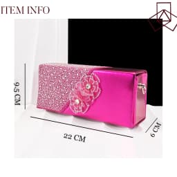 QueenaYan Elegant African-Inspired Evening Shoes and Handmade Clutch Set Pointed Toe High-Heel Women's Footwear and Matching Bag