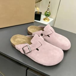 Premium Real Suede Leather Mule Clogs, All Gender Casual Footwear with Soft Cork Sole, Sizes 34 to 48 for Male & Female