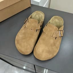 Premium Real Suede Leather Mule Clogs, All Gender Casual Footwear with Soft Cork Sole, Sizes 34 to 48 for Male & Female