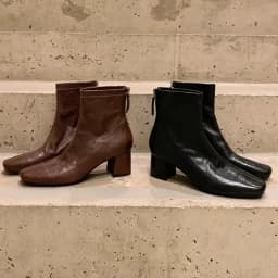 ZAROY Back Zipper Chunky Heel Slim Women Ankle Boots Autumn Winter Elegant Square Toe Leather Botas Office Party Dress Booties