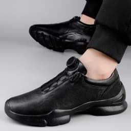 VIPOL Retro all-leather men's casual cowhide shoes, black sports shoes, top layer cowhide casual leather shoes