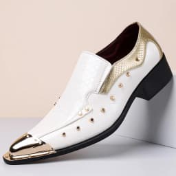 Handmade Red Men's Crocodile Leather Shoes Metal Pointy Toe Business Dress Suit Men Shoe Oxfords Flats Zapatos De Hombre