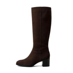 QUTAA Fashion Winter Women Knee High Boots Woman Cow Suede Shoes High Heels Autumn Casual Motorcycle Western Long Boots 34-43