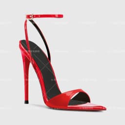 Customized Sexy High Heels 2026 New Pointed Toe Open Toe Straight Buckle Sandals for Women's Fashion Plus Size Shoes