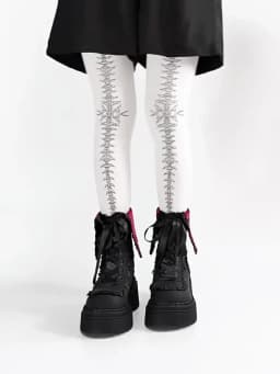 Night Visitor Gururu Original Subcultural Flip Up Round Head Gothic Cross Thick Bottom Short Boots Sweet Girl Short Boots