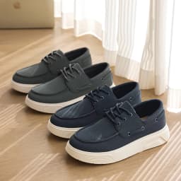 2026 New Men Slip on Loafers Shoes EU39-46 Big Size Light Platform Casual Walking Board Shoes