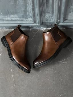 Men's Pointed-Toe Large Size Chelsea Boots