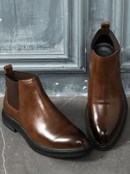Men's Pointed-Toe Large Size Chelsea Boots