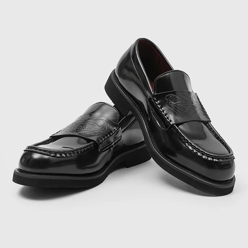High quality men's leather shoe British designer style Party Leisure Business daily work Plus Size Black loafers 38-46 Hot