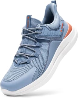 FitVille Men'S Wide Fit Slip-On Walking & Running Sneakers, Breathable Upper With Arch Support Cushioned Insole, Anti-Slip Durable Outsole For Daily Jogging & Gym Workout