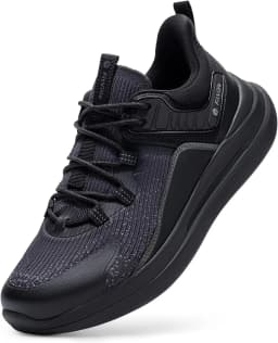 FitVille Men'S Wide Fit Slip-On Walking & Running Sneakers, Breathable Upper With Arch Support Cushioned Insole, Anti-Slip Durable Outsole For Daily Jogging & Gym Workout