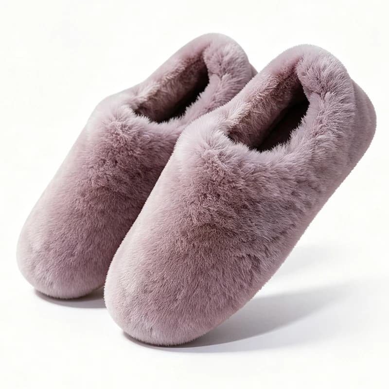 Natural Sheepskin Fur Slippers for Women Warm Wool Winter Indoor Home Shoes Fashion Casual Lady Slip-On House Slippers