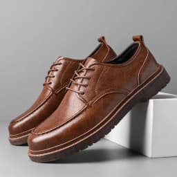 Autumn New Men Leather Casuai Shoes Brogue Luxurious Handmade Shoes Genuine Leather Shoes Work Boots Business Casual Sneakers