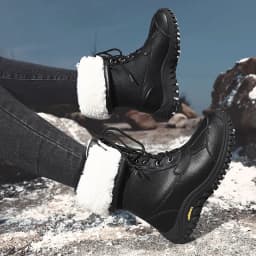 Snow Boots Women Lace-up Waterproof Comfortable Ladies Rain Shoes Female Keep Warm Mid-Calf Winter Boots Outdoor Ankle Boots New