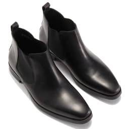 High Quatliy Claf Leather Men's Chelsea Boots Slip on Ankle Boots Motorcycle Genuine Leather Driving Boot Shoes for Men in Stock